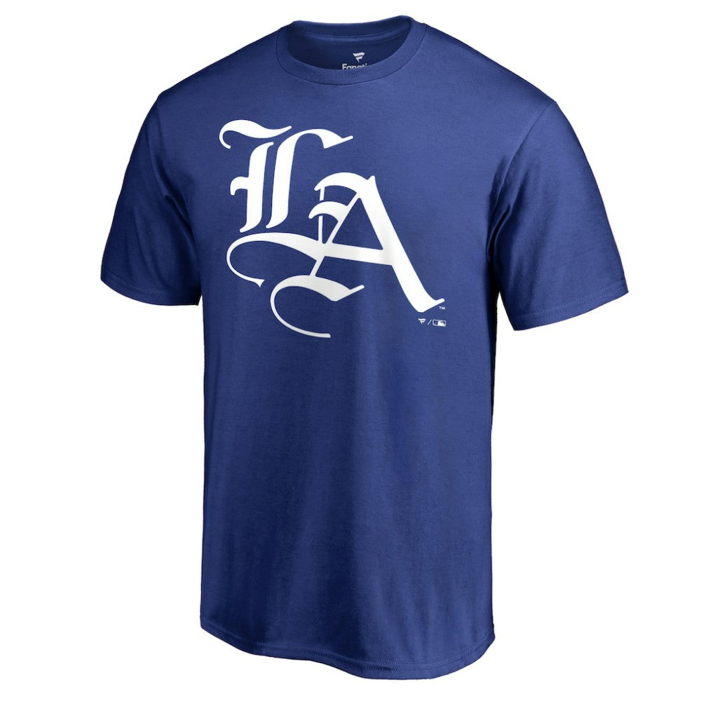 Los Angeles Dodgers Men's Hometown Collection LA Times T-Shirt - Royal T-shirts