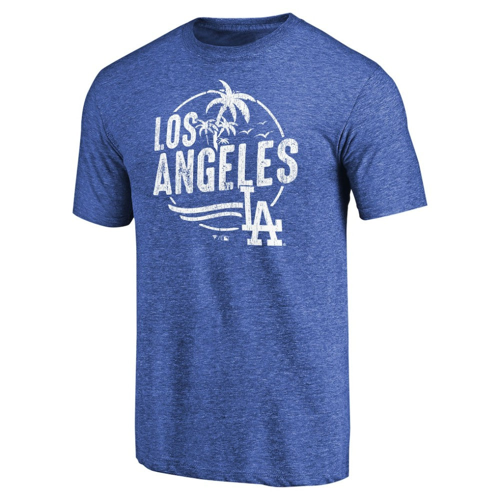 Los Angeles Dodgers Hometown Collection LA Palms Tri-Blend T-Shirt - Royal T-shirts