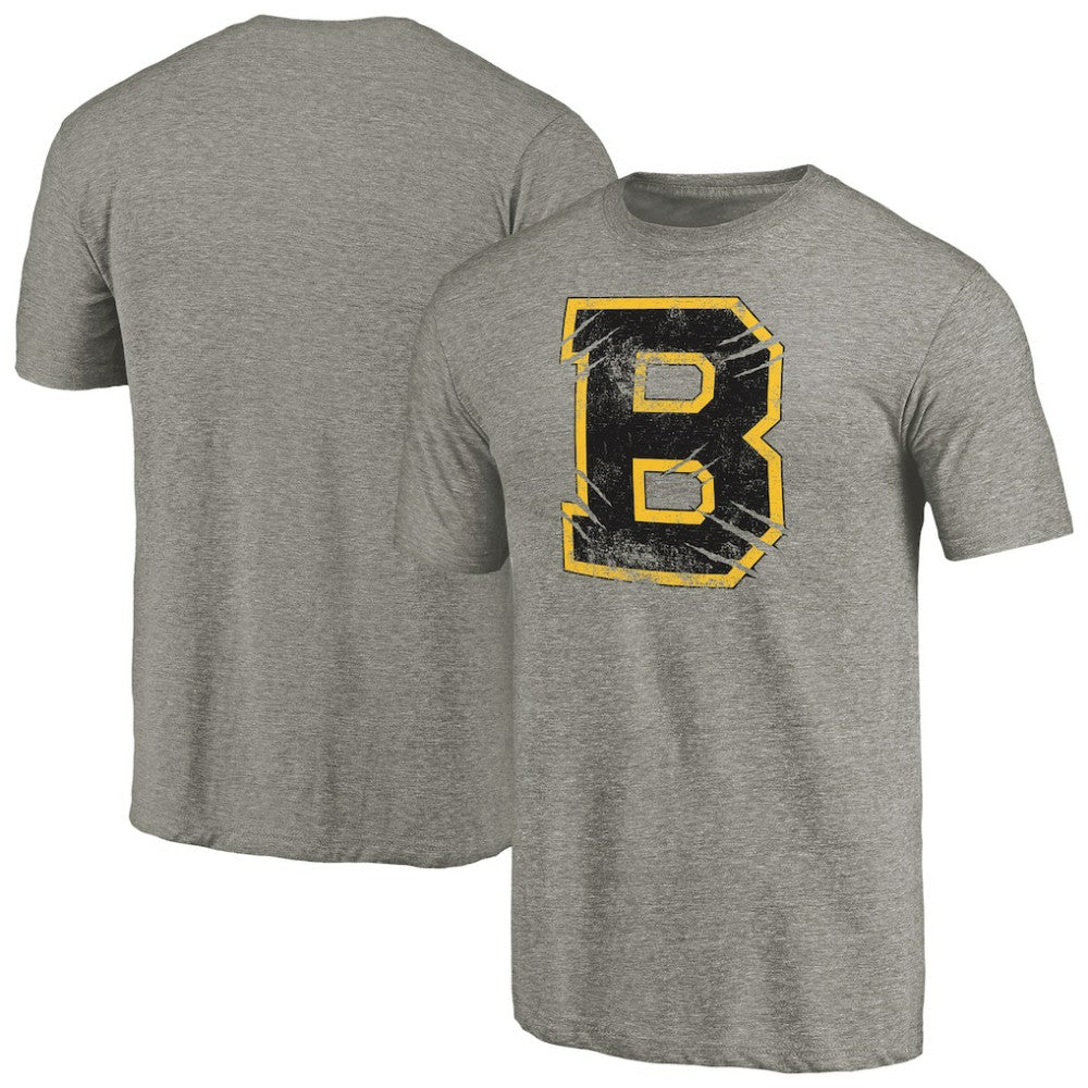 Boston Bruins Hometown Collection Tri-Blend T-Shirt - Gray | US 2970522