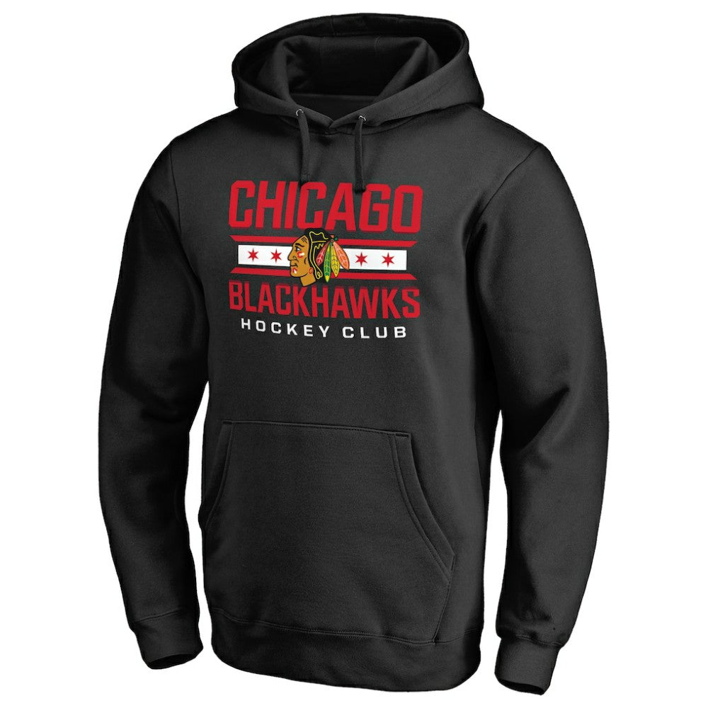 Chicago Blackhawks Hometown Collection Pullover Hoodie - Black | US 2970579