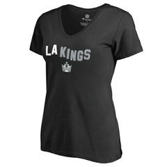 Los Angeles Kings Women's Fan Favorite Team Slogan V-Neck T-Shirt - Black | US 2970668