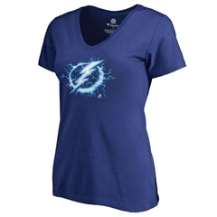 Tampa Bay Lightning Women's Fan Favorite Team Slogan V-Neck T-Shirt - Blue | US 2970791
