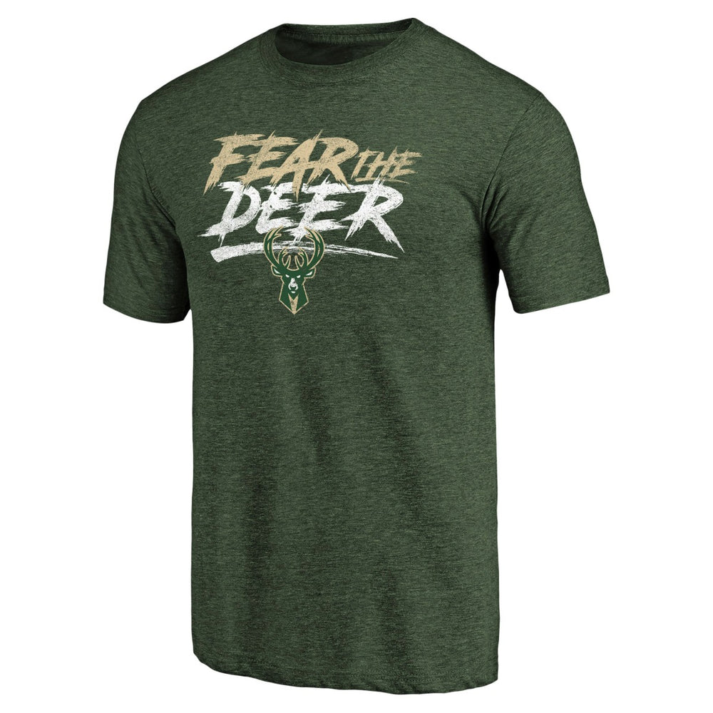 Milwaukee Bucks Fear the Deer Hometown Collection Tri-Blend T-Shirt Green