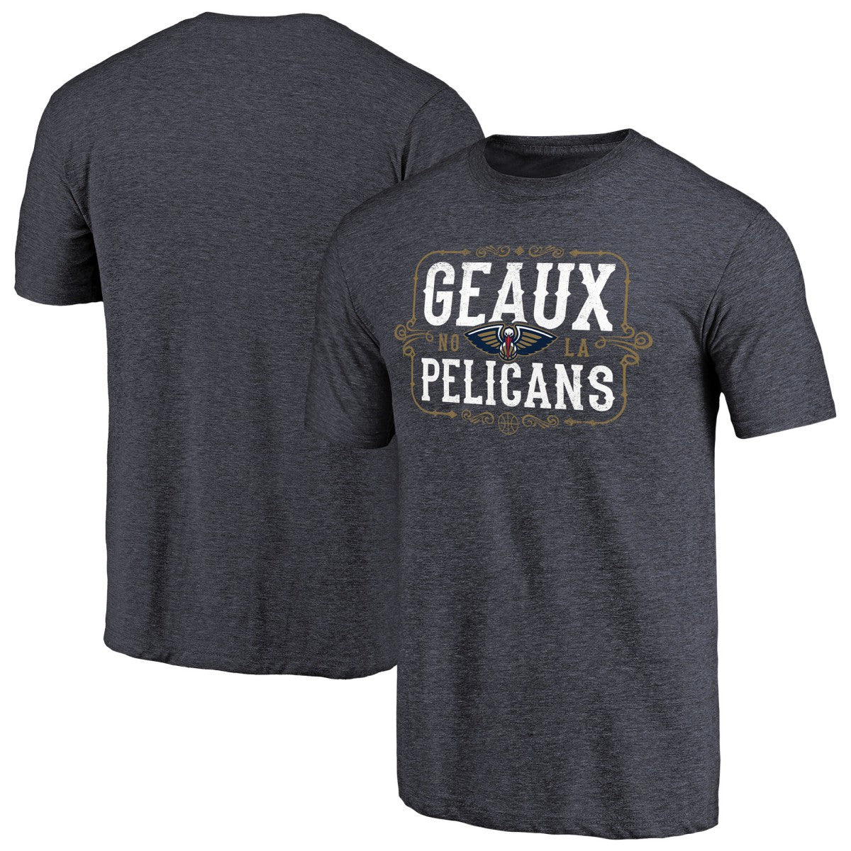 New Orleans Pelicans Geaux Pelicans Hometown Collection Tri-Blend T-Shirt Navy outlet