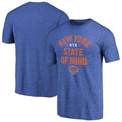 New York Knicks New York State Hometown Collection Tri-Blend T-Shirt Royal