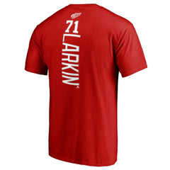 Dylan Larkin Detroit Red Wings Team Logo Backer Name & Number T-Shirt - Red | US 2975439