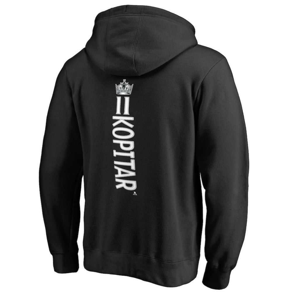 Anze Kopitar Los Angeles Kings Backer Name & Number Pullover Hoodie - Black | US 2975528