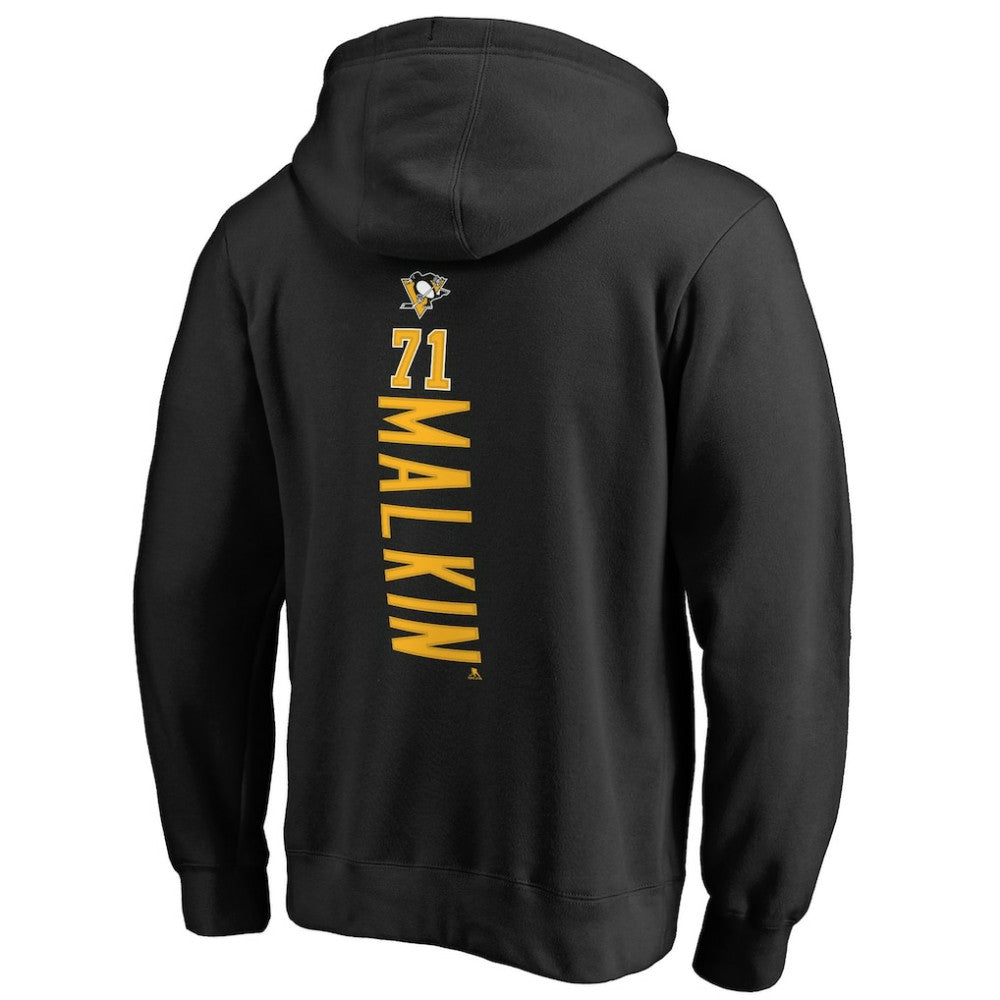 Evgeni Malkin Pittsburgh Penguins Backer Name & Number Pullover Hoodie - Black | US 2975548