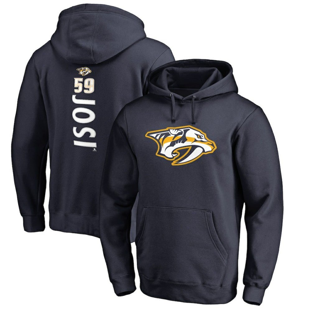 Roman Josi Nashville Predators Backer Name & Number Pullover Hoodie - Navy | US 2975572