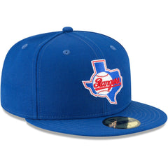 Texas Rangers New Era Cooperstown Collection Wool 59FIFTY Fitted Hat - Blue Hats