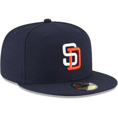 San Diego Padres New Era Cooperstown Collection Wool 59FIFTY Fitted Hat - Navy Hats