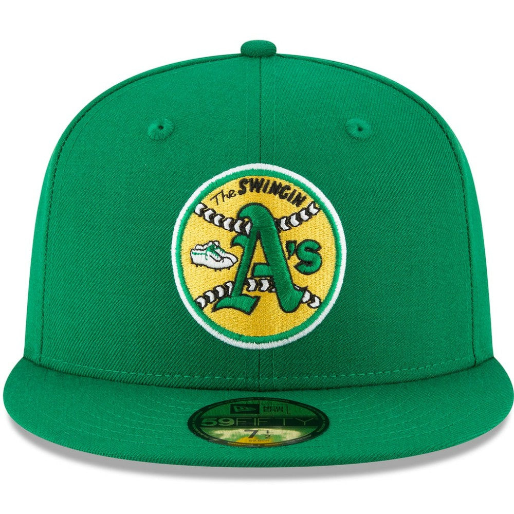 Athletics New Era Cooperstown Collection Wool 59FIFTY Fitted Hat - Green Hats