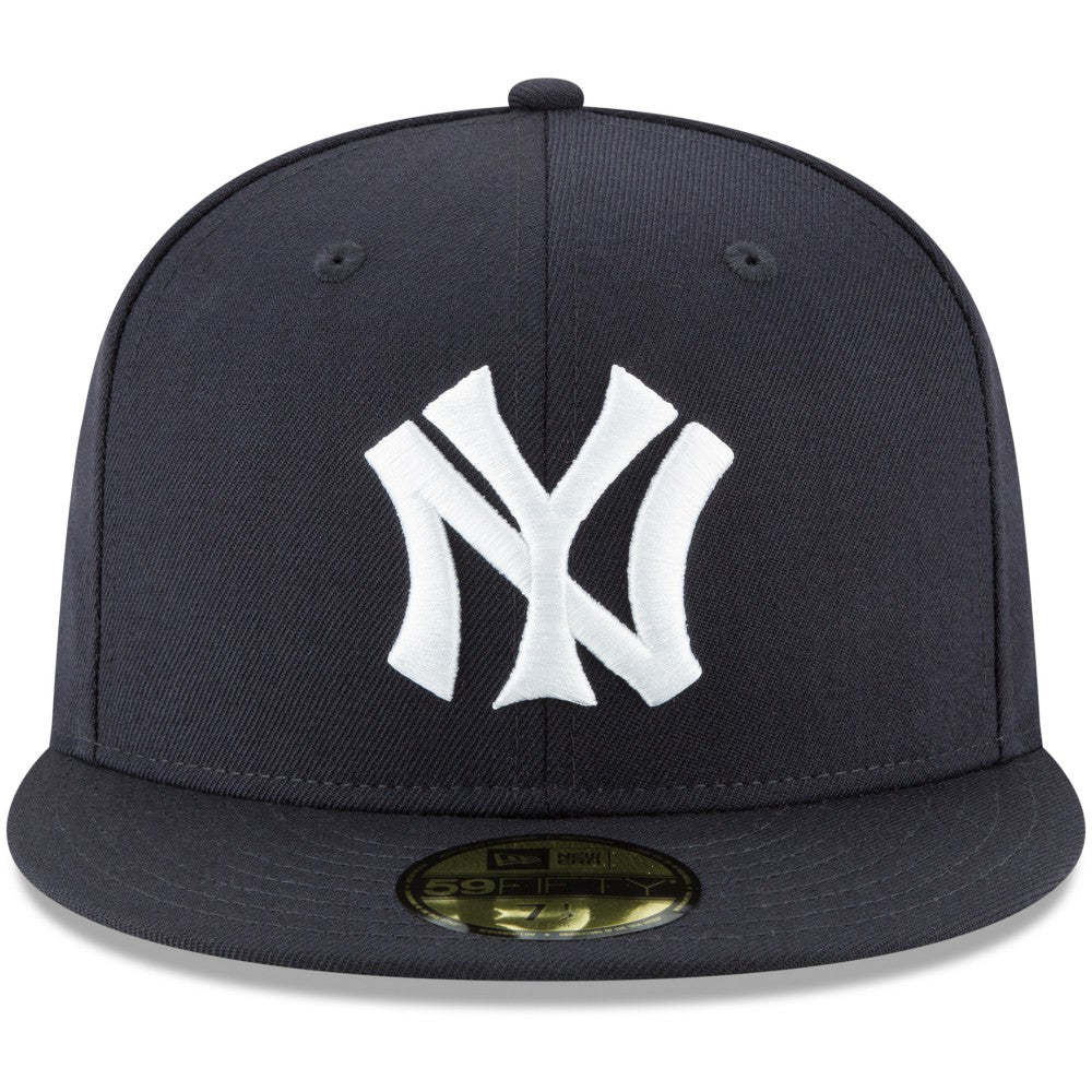 New York Yankees New Era Cooperstown Collection Wool 59FIFTY Fitted Hat - Navy Hats
