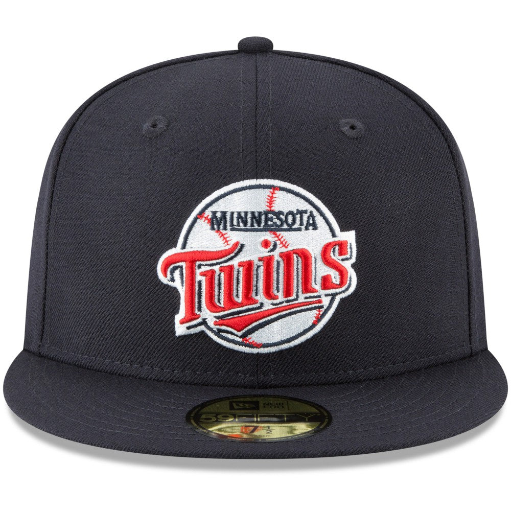Minnesota Twins New Era Cooperstown Collection Wool 59FIFTY Fitted Hat - Navy Hats