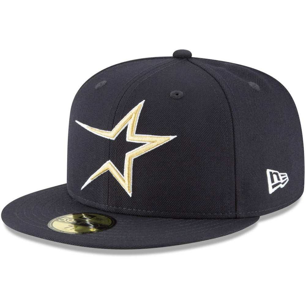 Houston Astros New Era Cooperstown Collection Wool 59FIFTY Fitted Hat - Navy Hats