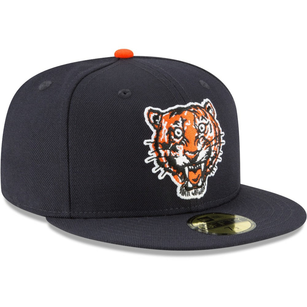 Detroit Tigers New Era Cooperstown Collection Wool 59FIFTY Fitted Hat - Navy Hats