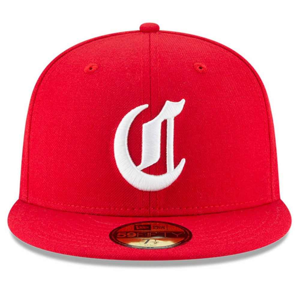 Cincinnati Reds New Era Cooperstown Collection Wool 59FIFTY Fitted Hat - Red Hats