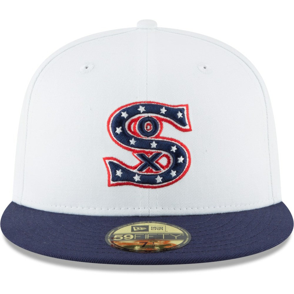 Chicago White Sox New Era Cooperstown Collection Wool 59FIFTY Fitted Hat - White Hats