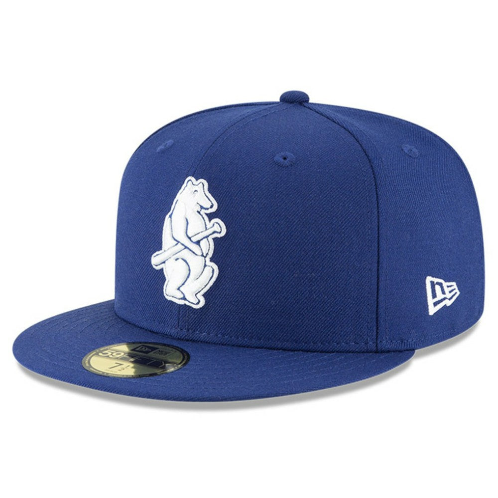 Chicago Cubs New Era Cooperstown Collection Wool 59FIFTY Fitted Hat - Royal Hats