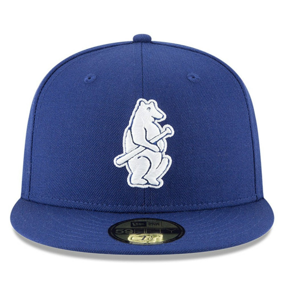 Chicago Cubs New Era Cooperstown Collection Wool 59FIFTY Fitted Hat - Royal Hats