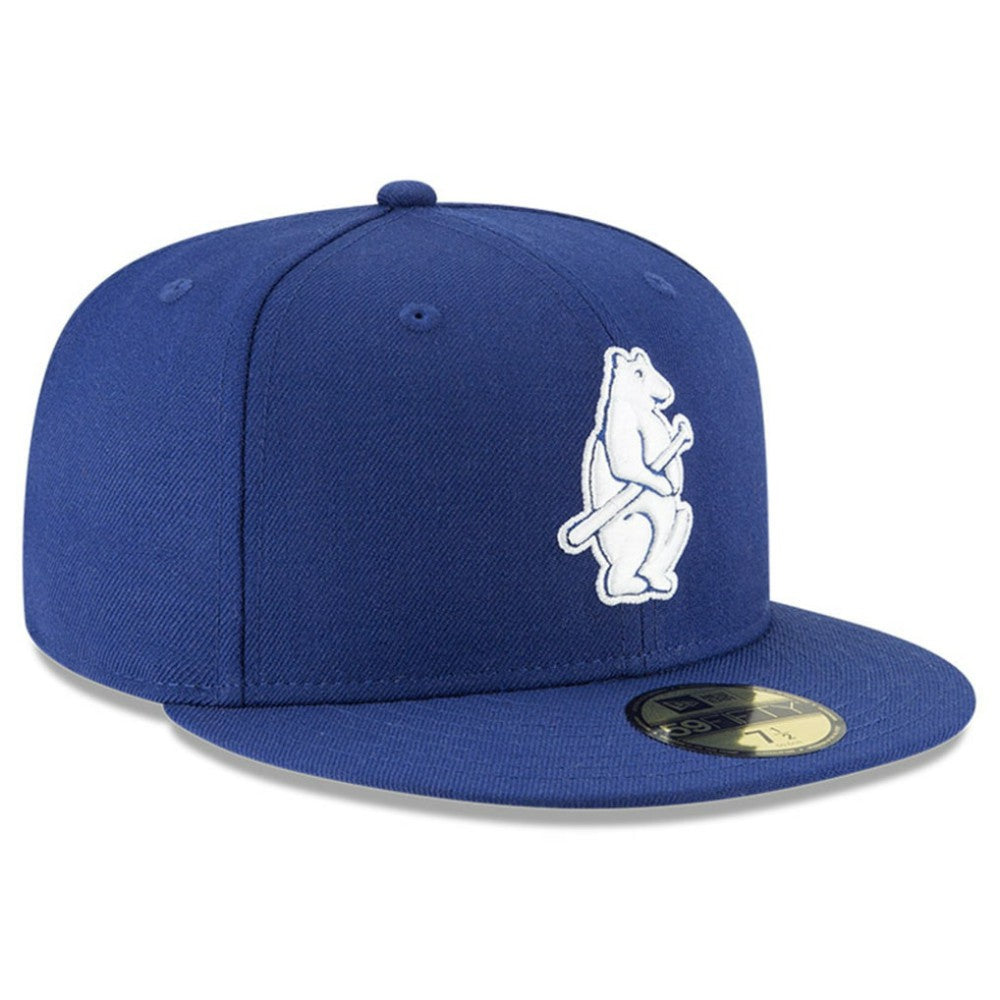 Chicago Cubs New Era Cooperstown Collection Wool 59FIFTY Fitted Hat - Royal Hats