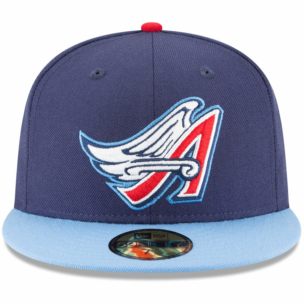 California Angels New Era Cooperstown Collection Wool 59FIFTY Fitted Hat - Navy Hats