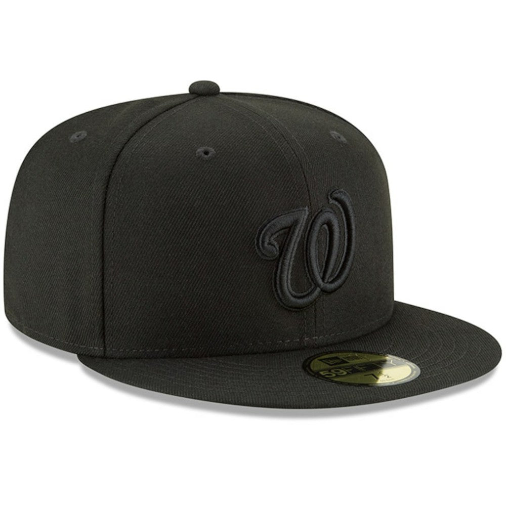 Washington Nationals New Era Primary Logo Basic 59FIFTY Fitted Hat - Black Hats