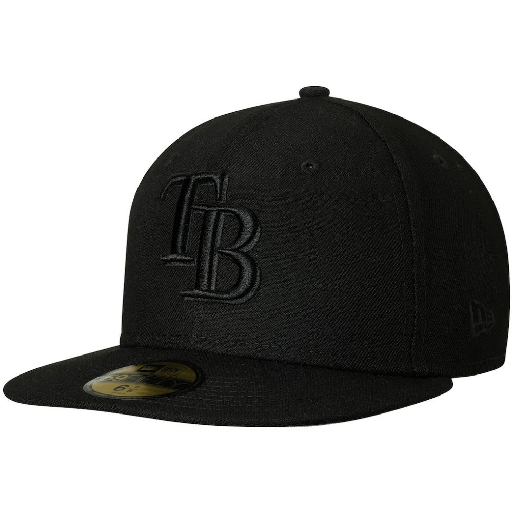 Tampa Bay Rays New Era Primary Logo Basic 59FIFTY Fitted Hat - Black Hats