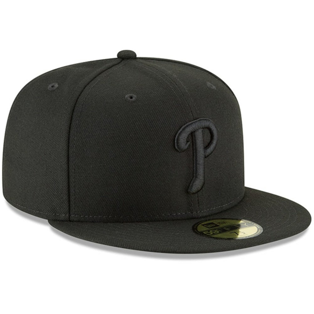 Philadelphia Phillies New Era Primary Logo Basic 59FIFTY Fitted Hat - Black Hats