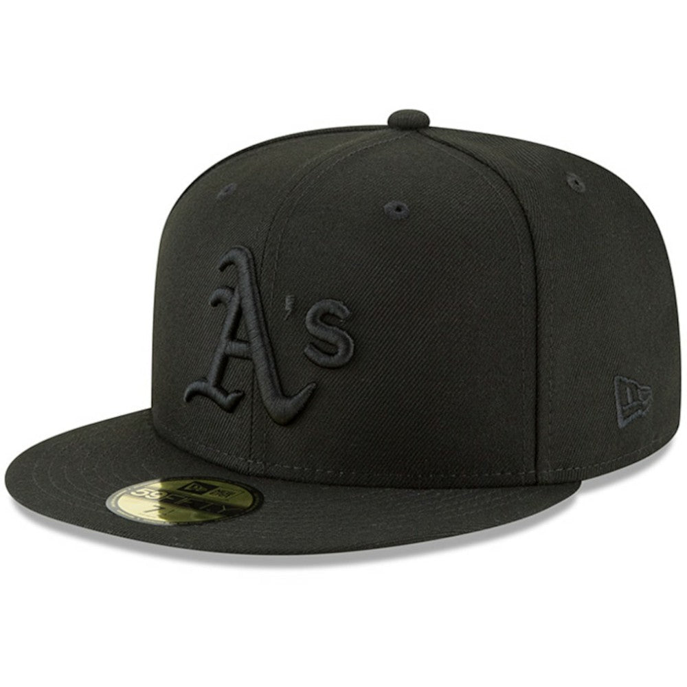 Athletics New Era Primary Logo Basic 59FIFTY Fitted Hat - Black Hats