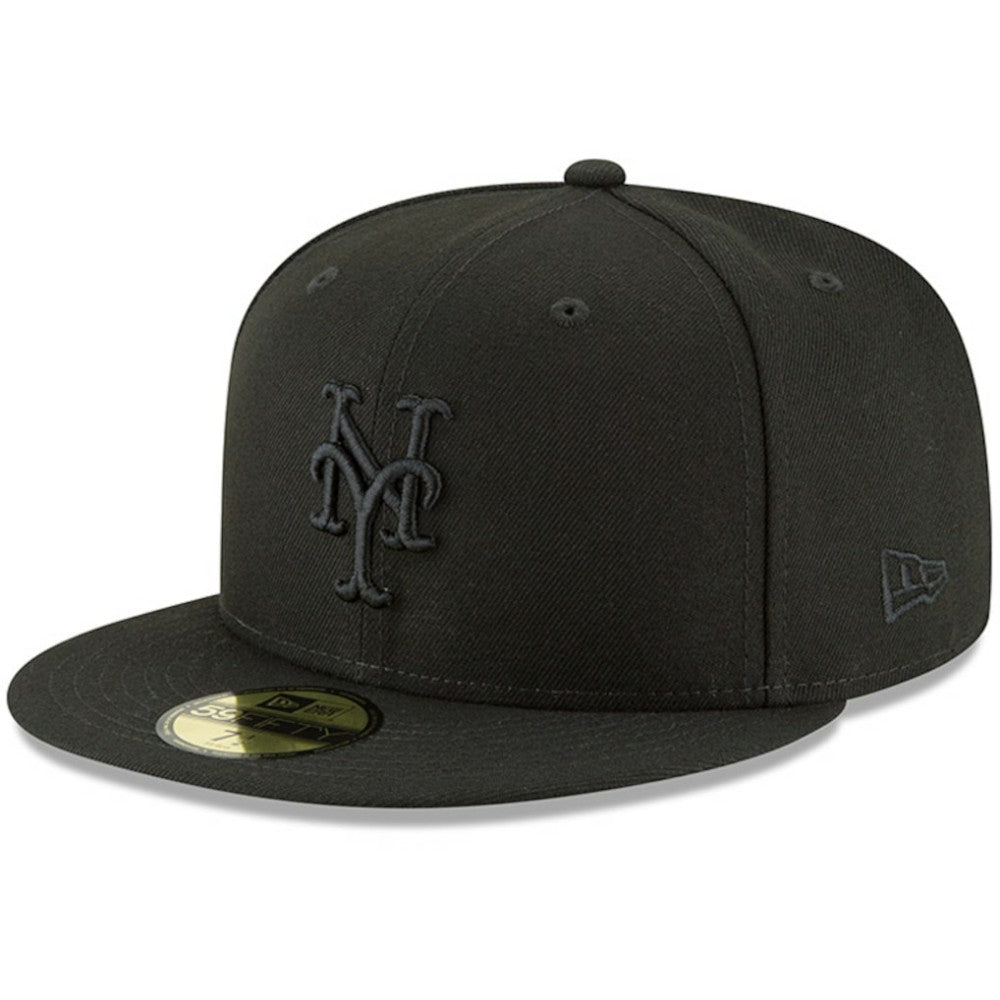 New York Mets New Era Primary Logo Basic 59FIFTY Fitted Hat - Black Hats