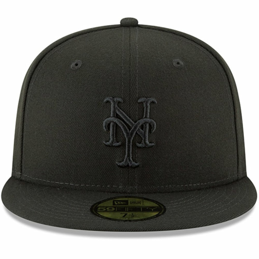 New York Mets New Era Primary Logo Basic 59FIFTY Fitted Hat - Black Hats