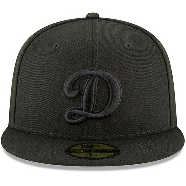 Los Angeles Dodgers New Era Secondary Logo Basic 59FIFTY Fitted Hat - Black Hats