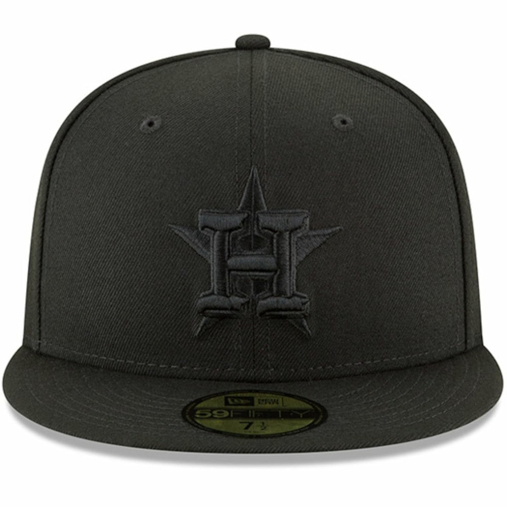 Houston Astros New Era Primary Logo Basic 59FIFTY Fitted Hat - Black Hats