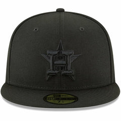 Houston Astros New Era Primary Logo Basic 59FIFTY Fitted Hat - Black Hats