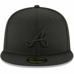 Atlanta Braves New Era Primary Logo Basic 59FIFTY Fitted Hat - Black Hats