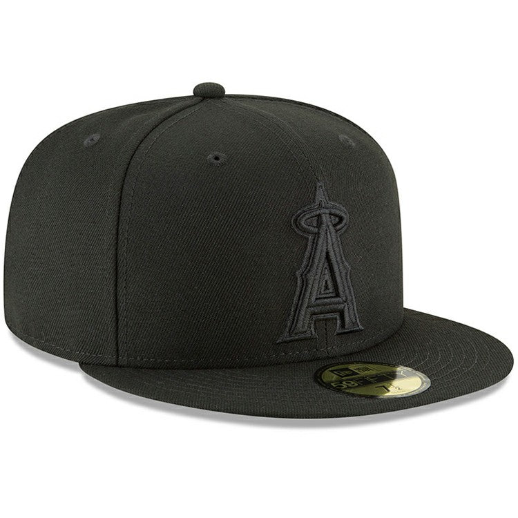 Los Angeles Angels New Era Primary Logo Basic 59FIFTY Fitted Hat - Black Hats