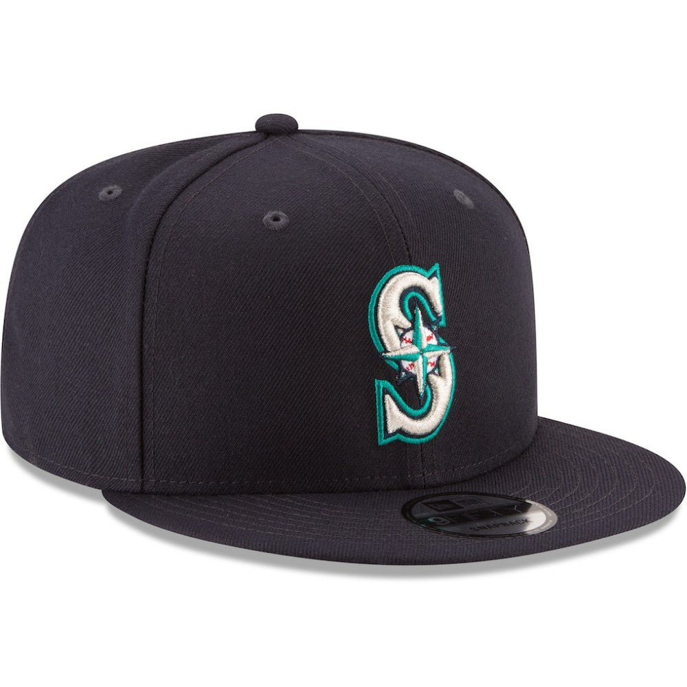 Seattle Mariners New Era Team Color 9FIFTY Snapback Hat - Navy Hats