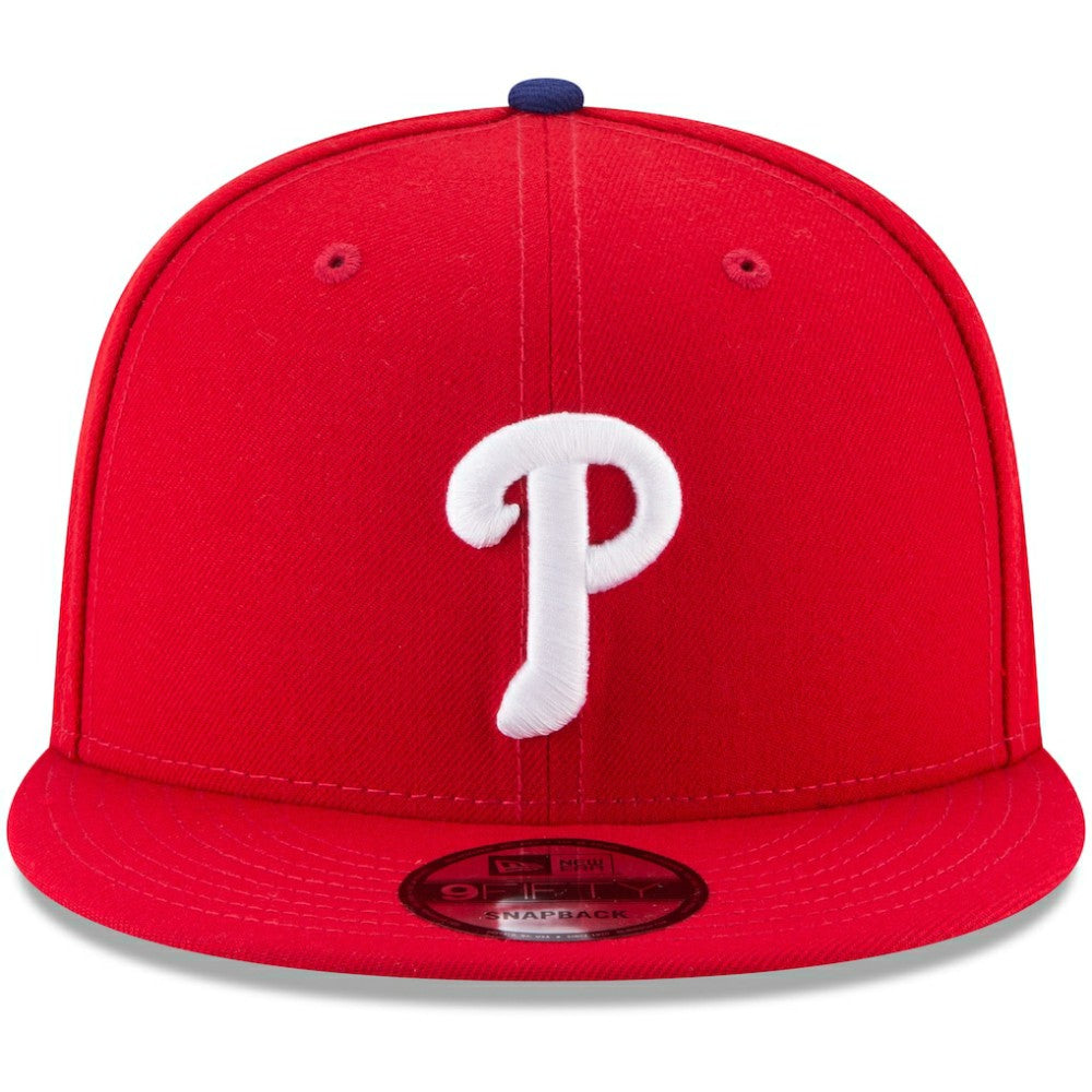 Philadelphia Phillies New Era Team Color 9FIFTY Snapback Hat - Red Hats