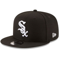 Chicago White Sox New Era Team Color 9FIFTY Snapback Hat - Black Hats