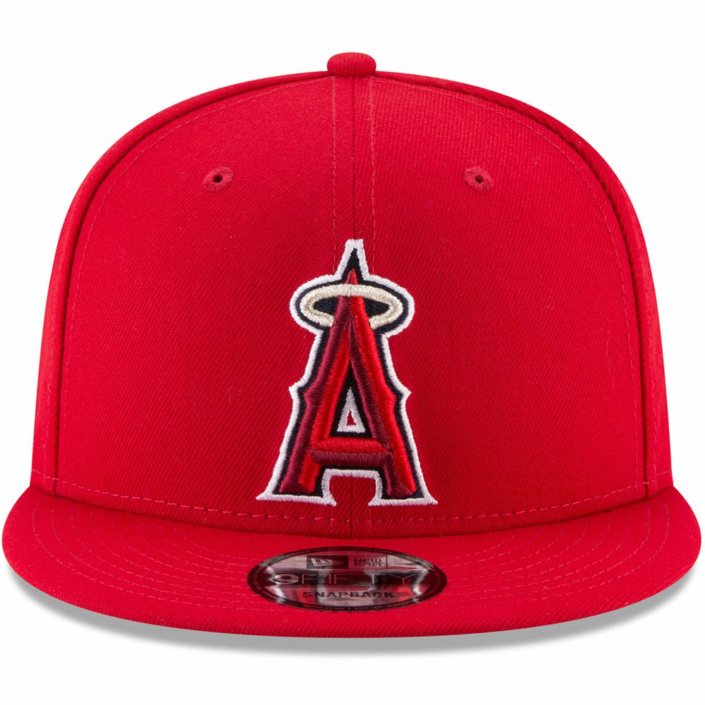 Los Angeles Angels New Era Team Color 9FIFTY Snapback Hat - Red Hats