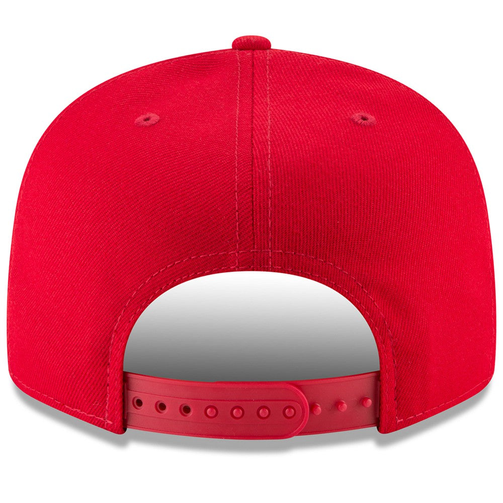 Los Angeles Angels New Era Team Color 9FIFTY Snapback Hat - Red Hats