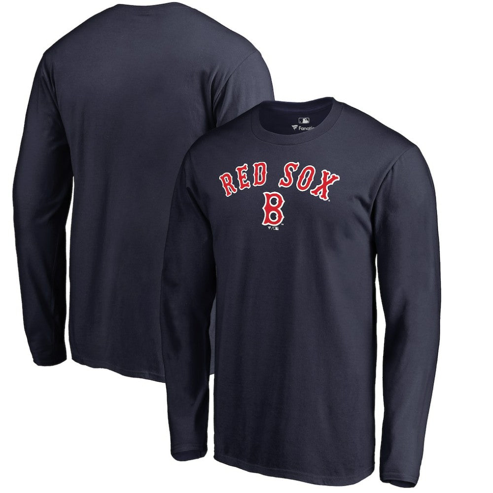 Boston Red Sox Cooperstown Collection Wahconah Long Sleeve T-Shirt - Navy T-shirts
