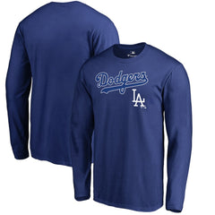 Los Angeles Dodgers Cooperstown Collection Wahconah Long Sleeve T-Shirt - Royal T-shirts