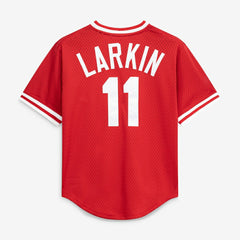 Barry Larkin Cincinnati Reds Mitchell & Ness Authentic Batting Practice Jersey - Red Jerseys