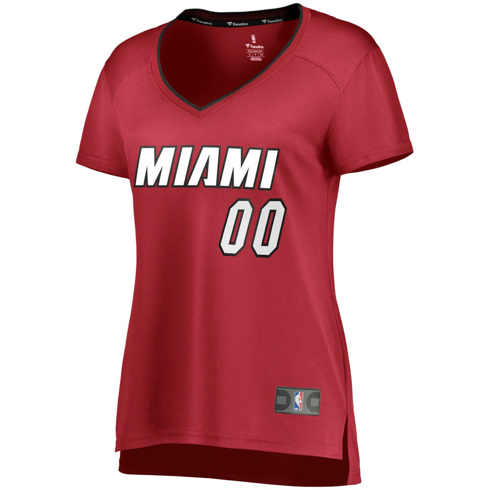 Miami Heat Women's Fast Break Replica Custom Jersey Wine Statement Edition - Fanatics
