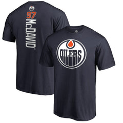 Connor McDavid Edmonton Oilers Backer Name & Number T-Shirt - Navy | US 2984667