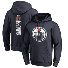 Connor McDavid Edmonton Oilers Backer Name & Number Pullover Hoodie - Navy | US 2984669