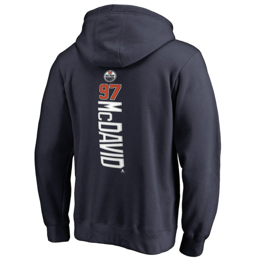 Connor McDavid Edmonton Oilers Backer Name & Number Pullover Hoodie - Navy | US 2984669