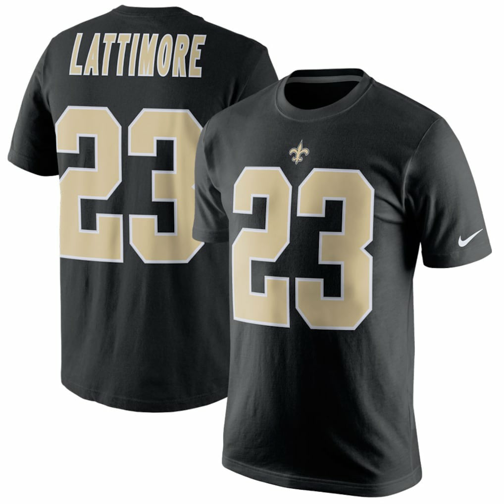 Marshon Lattimore New Orleans Saints Player Pride Name & Number T-Shirt - Black T-shirts